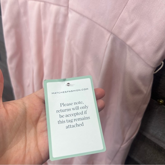 NWT MaxMara Mimma Occasion Dress in Light Pink Elegant Pleated Sleeveless Dress - Picture 10 of 11